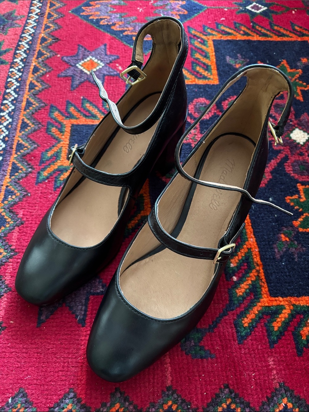Madewell Mary Jane Heels 7.5 - Picture 3 of 4